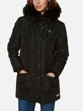 Converse Sideline Down Puffer Women's Jacket (Black) Size XS